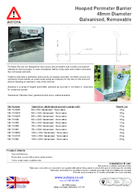 AUTOPA Hooped Perimeter Barriers Galvanised Steel AUTOPA ESI