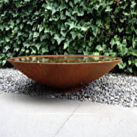 Corten Steel Water Bowl/Feature Pot Company ESI External Works Corten Steel Water Bowl/Feature Pot Company ESI External Works