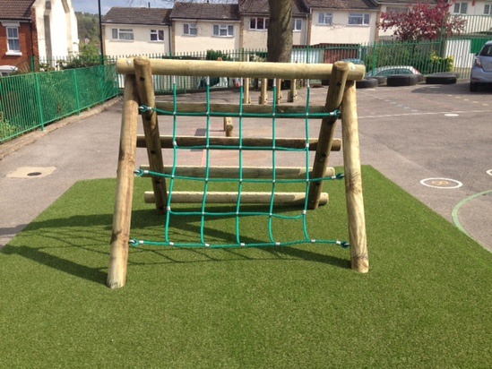 A-Frame climbing wall and scramble net | SSP. Specialised ...