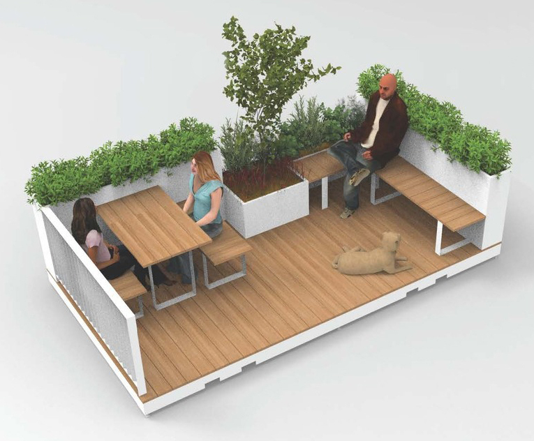 POC Parklets Modular Street Furniture Systems Public Spaces ESI