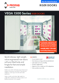 VEGA Series 1500 non-fire rated riser door | Profab Access | ESI ...