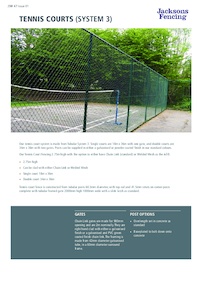 Tennis court fencing | Jacksons Fencing | ESI External Works