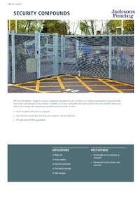 Security compound | Jacksons Fencing | ESI Building Services