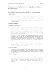 RB1000CR Centurion road blocker | Avon Barrier | ESI External Works