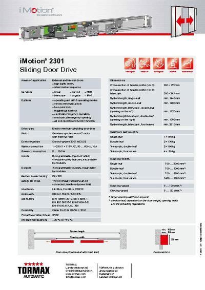 IP65-rated Automatic Sliding External Door At University | TORMAX ...