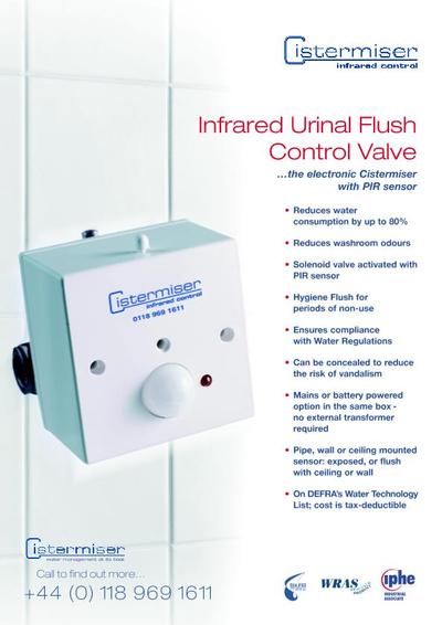 Infrared Control (IRC) cistern-flushing urinal valve | Cistermiser ...