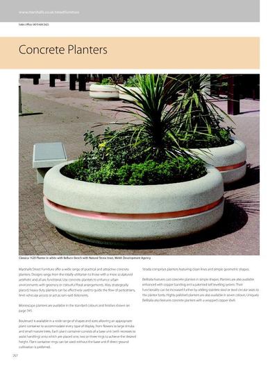 Monoscape Strada square concrete planter | Marshalls 