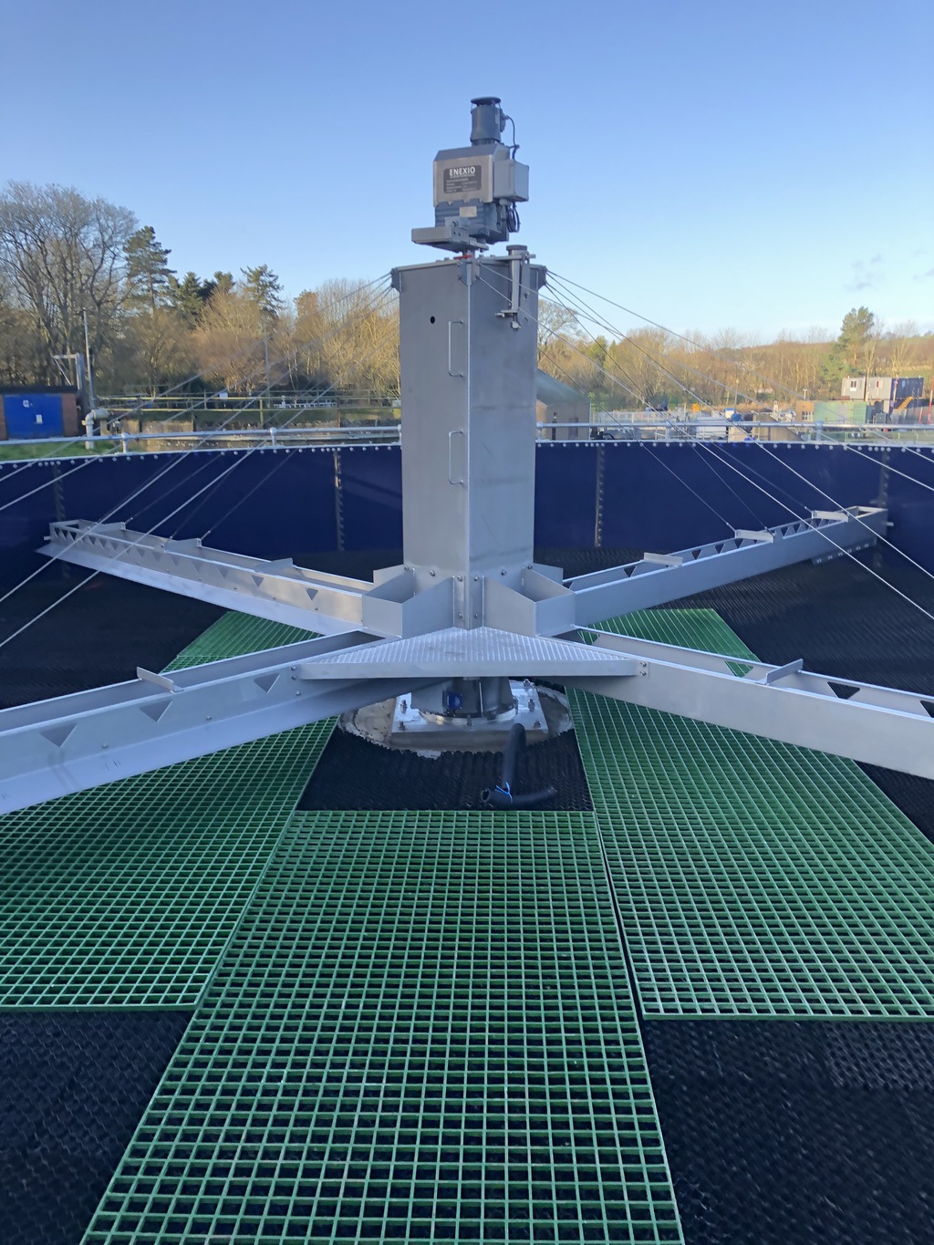 Removal and installation of plastic filter bed media Bagnall Filter