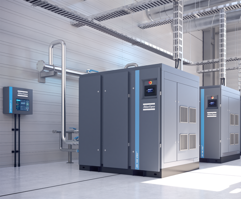 ZT/ZR VSD rotary tooth oilfree air screw compressor Atlas Copco