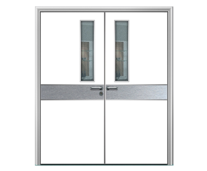 NationPlus Double Swing steel doors with vision panels Stemko Group