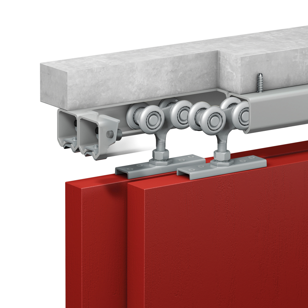 Series 50 industrial straight sliding door gear (440kg) Runners