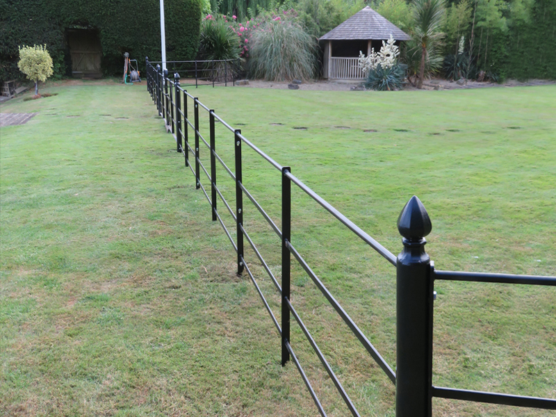 Traditionalstyle 4bar estate and parkland fencing Paddock Fencing ESI External Works