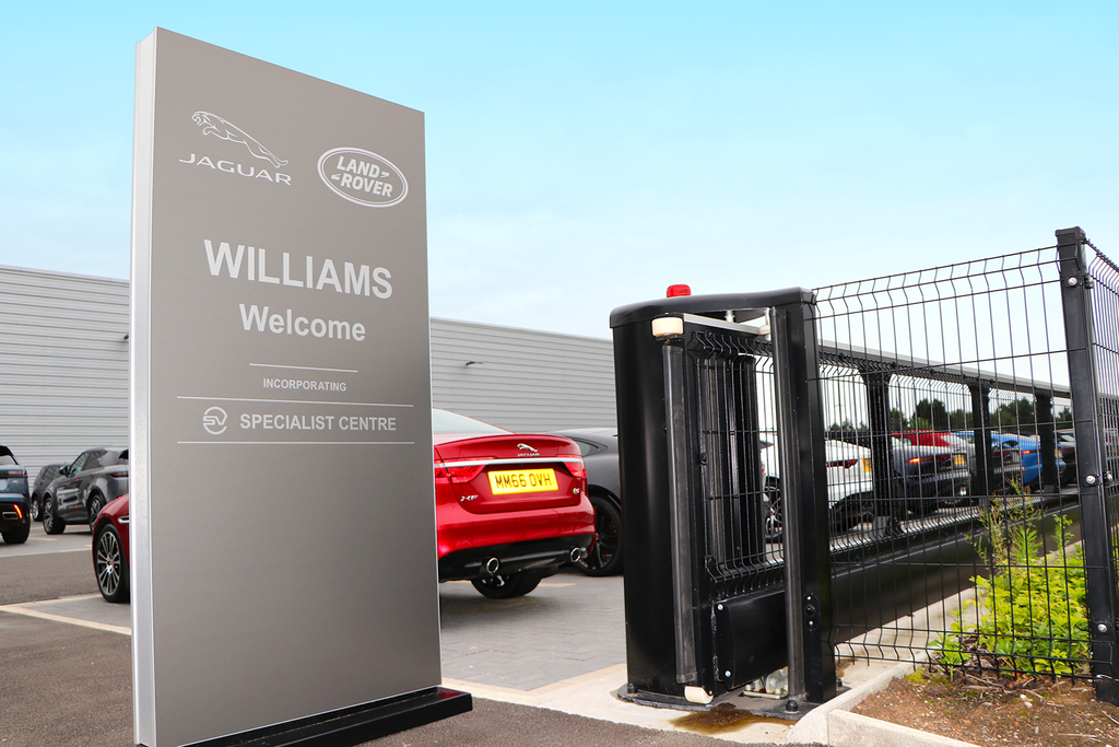 Fencing and gates secure car dealership perimeter CLD Fencing Systems