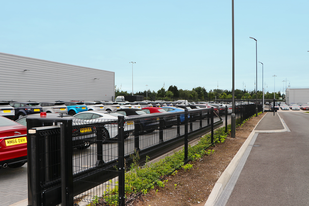 Fencing and gates secure car dealership perimeter CLD Fencing Systems