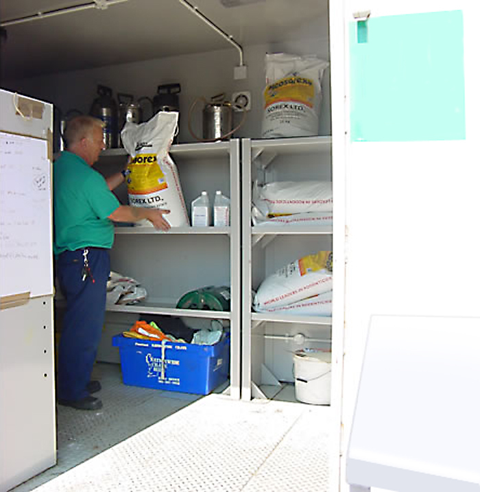 Chemsafe hazardous chemical storage units Cleveland Sitesafe ESI Building Services