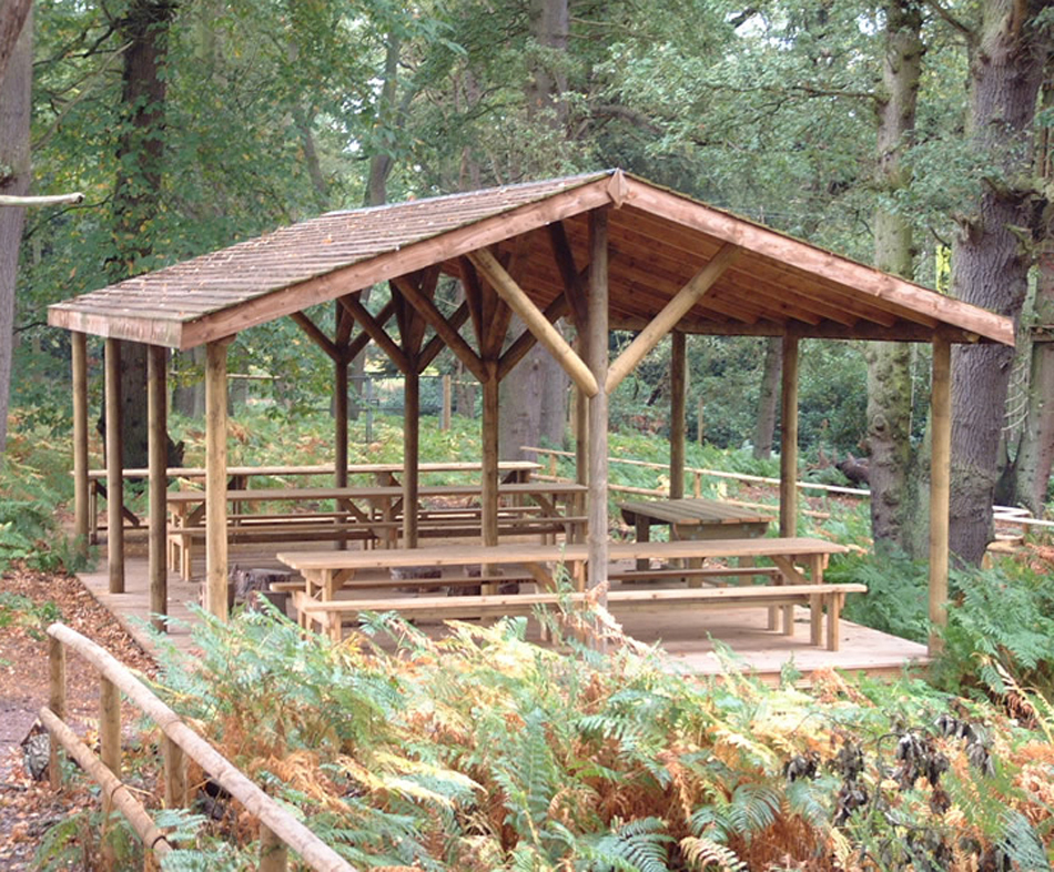 Forest timber shelter Setter Shelters ESI External Works