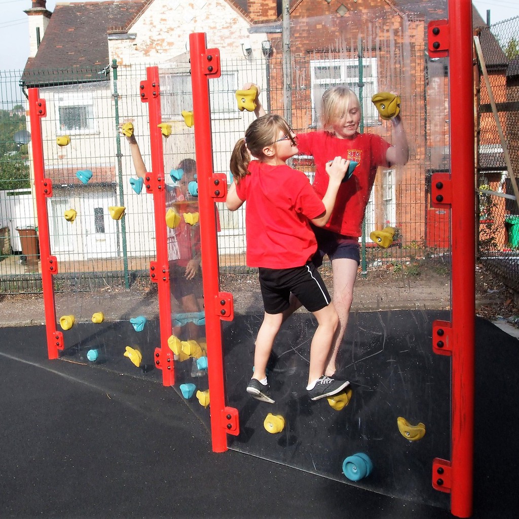Clear Traverse climbing wall for playgrounds AMV Playground Solutions ESI External Works