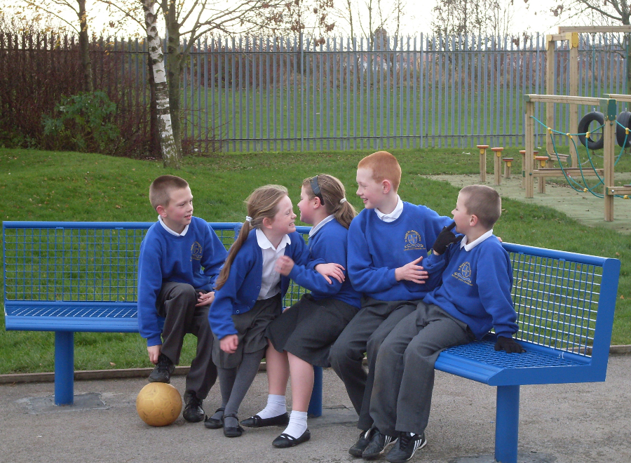 Outdoor seating for schools AMV Playground Solutions ESI External Works