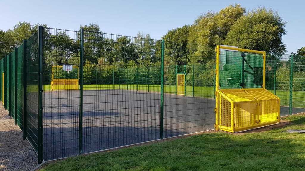 Steel Muga Goals And Fencing Amv Playground Solutions Esi External