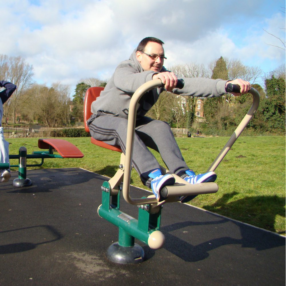 Adult Outdoor Gym And Fitness Equipment AMV Playground Solutions ESI External Works