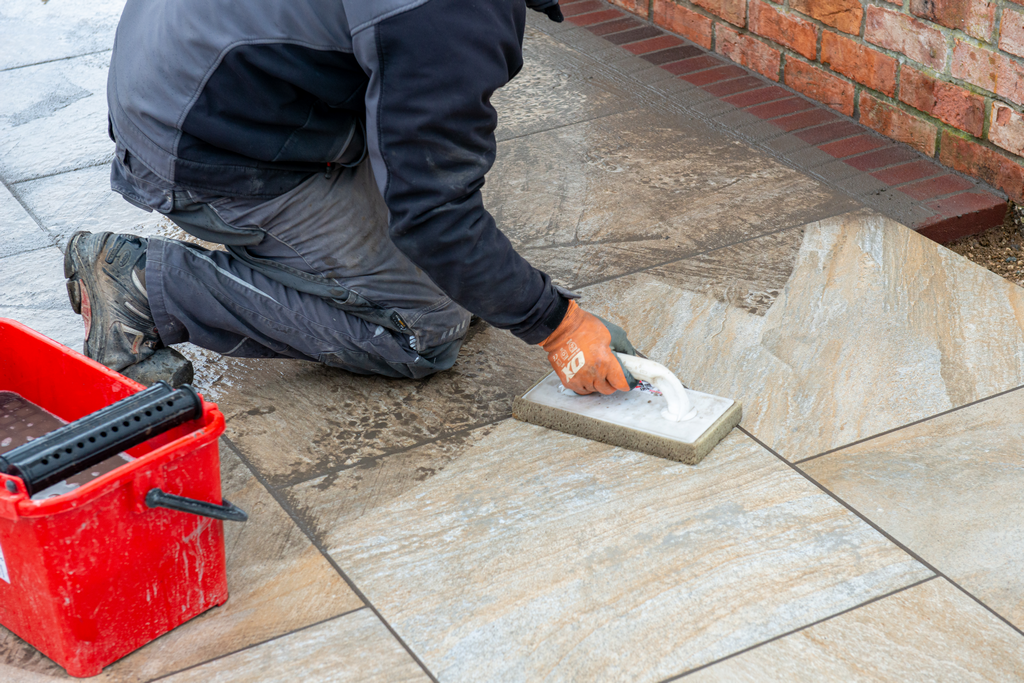 tufftop slurry grout for paving Steintec ESI External Works