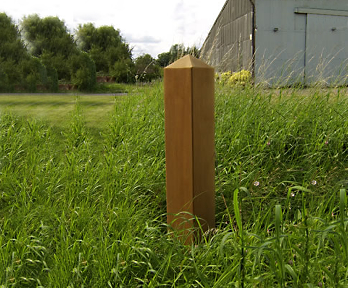 Timber waymarker posts and bollards Landmark ESI External Works