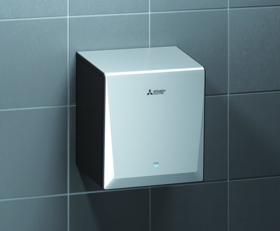 Mitsubishi Jet Towel Smart heated hand dryer - silver | EcoProd ...