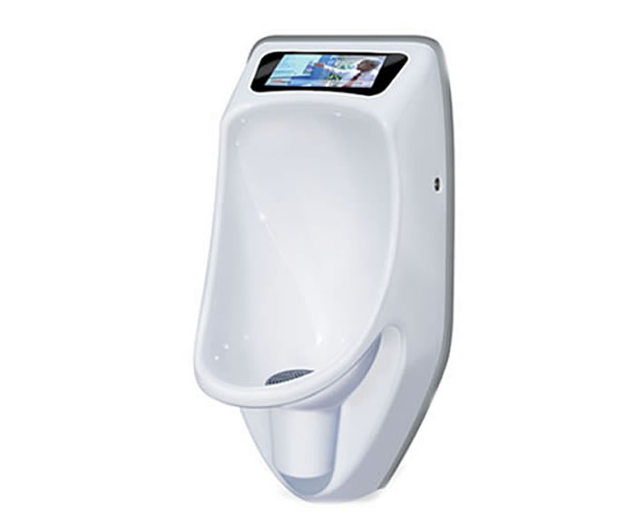 Urimat compactvideo waterless urinal with video display EcoProd