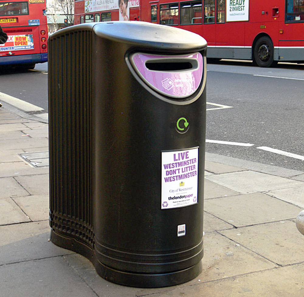 Pewsham Recycled Plastic Recycling Unit PRU400 Langley Design