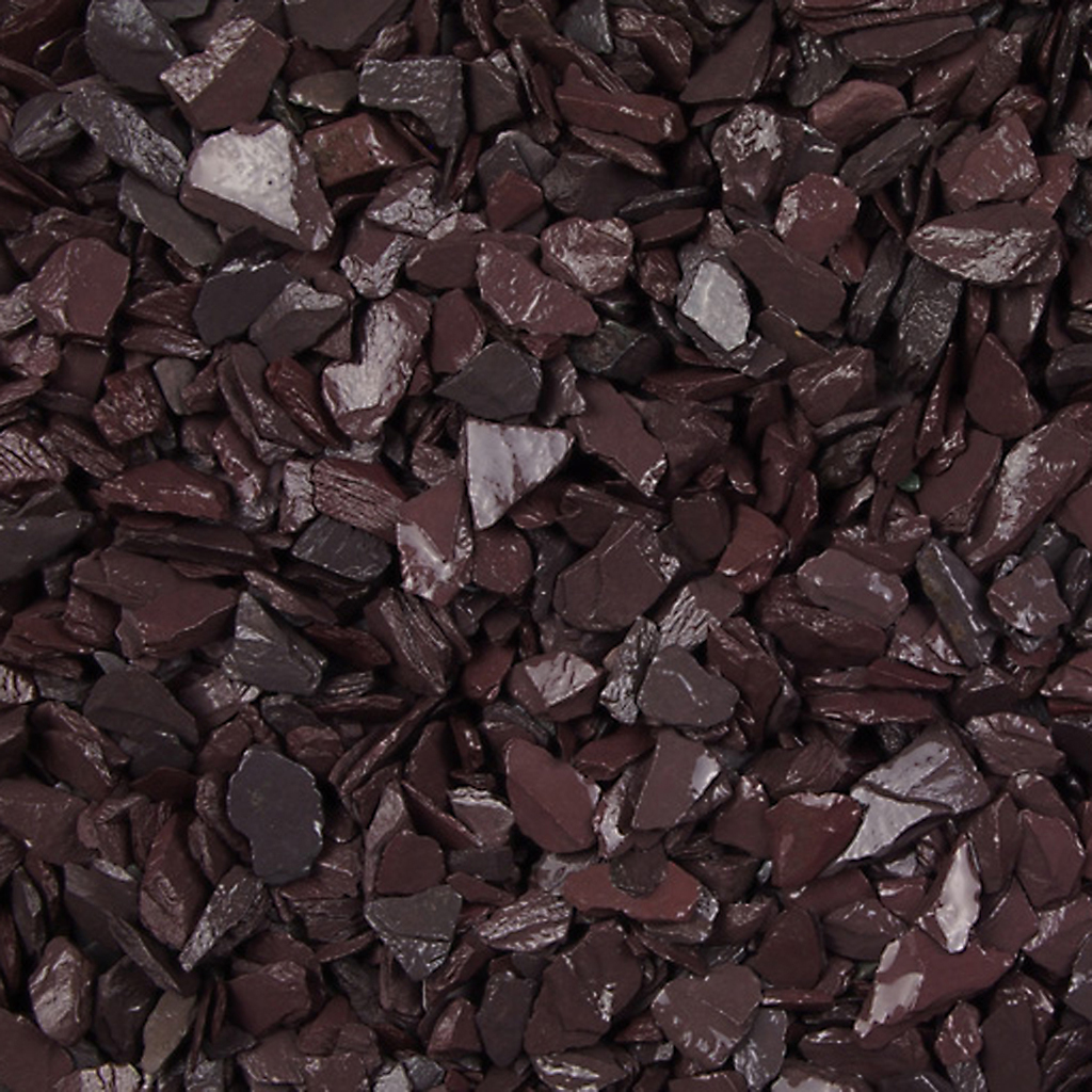 plum slate chippings 20mm