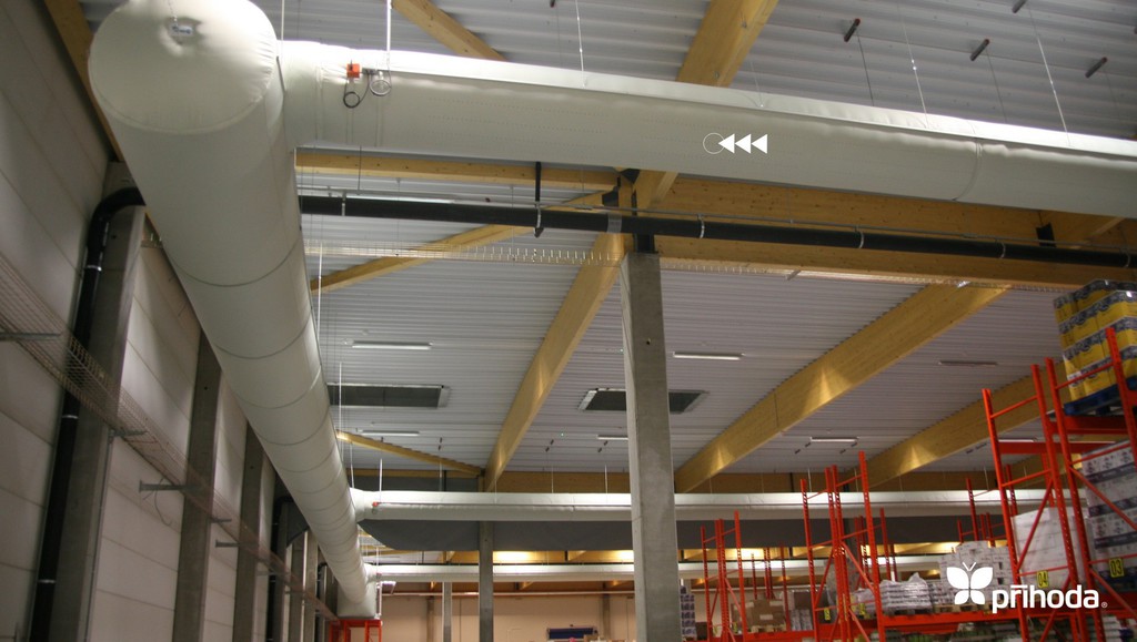 Fabric ducts for the food industry Prihoda UK Ltd ESI Building Services