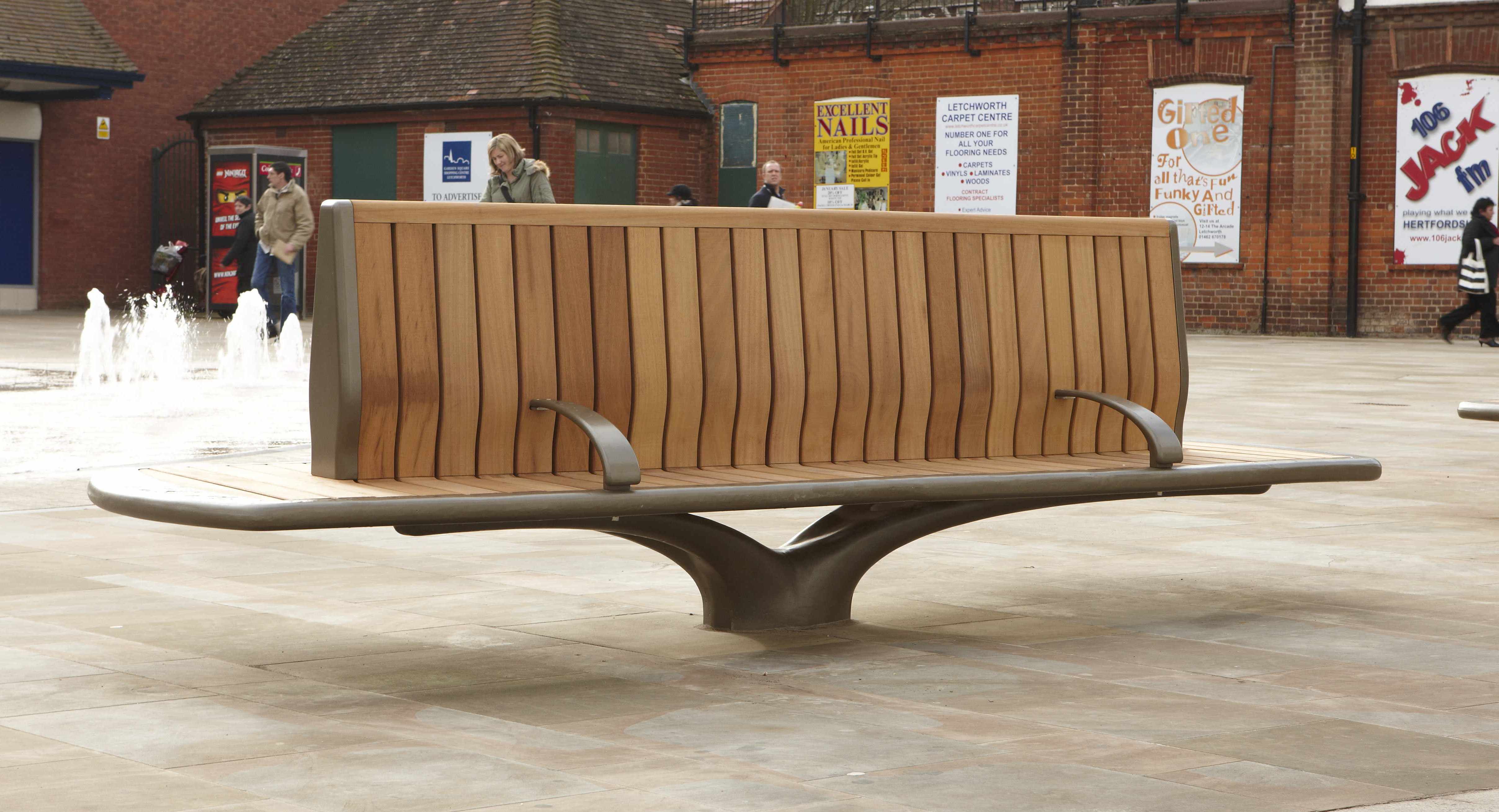 Bespoke seats for Letchworth town centre Factory Furniture ESI