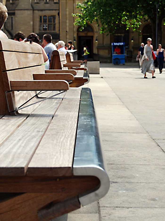 Seating for Cathedral Square, Peterborough Factory Furniture ESI