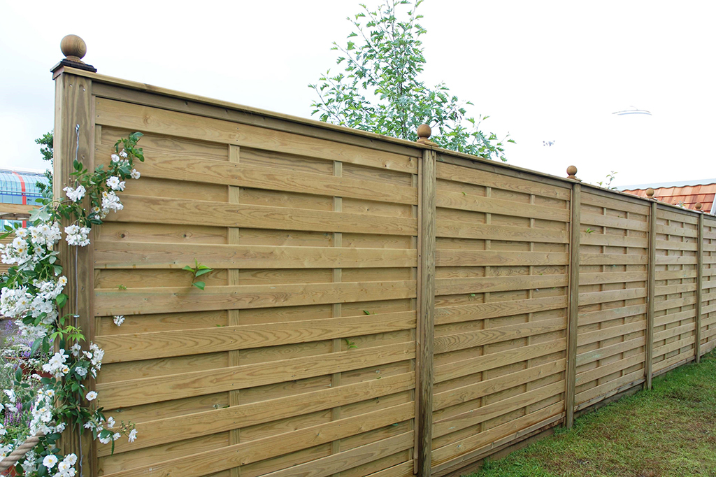Hit and Miss horizontal timber fencing Jacksons Fencing ESI External Works Hit and Miss horizontal timber fencing Jacksons Fencing ESI External Works