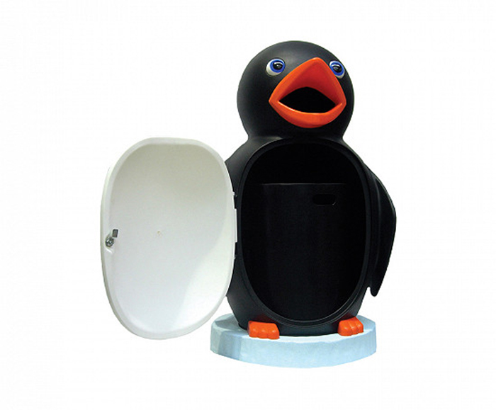 Bird educational litter bins with optional voice box Amberol ESI