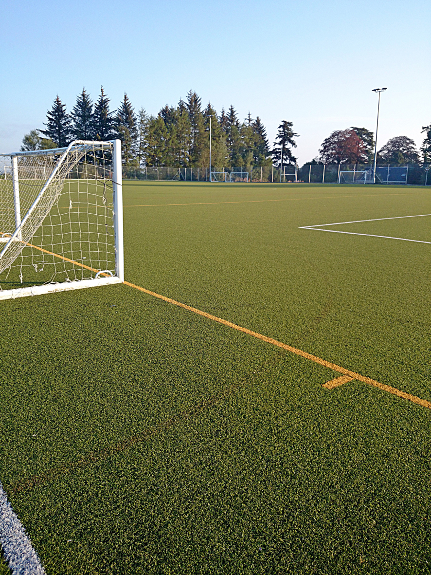 Synthetic football pitch installation | Hunter Construction (Aberdeen ...