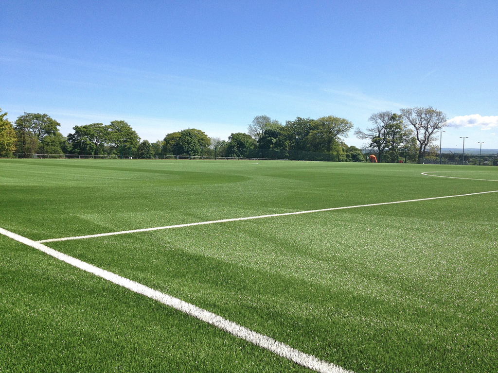 Synthetic football pitch installation | Hunter Construction (Aberdeen ...