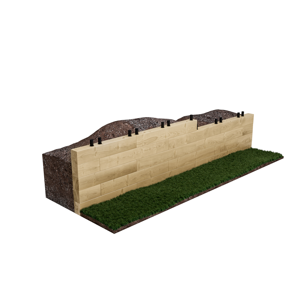 WoodBlocXâ„¢ timber retaining walls | WoodBlocX | ESI External Works