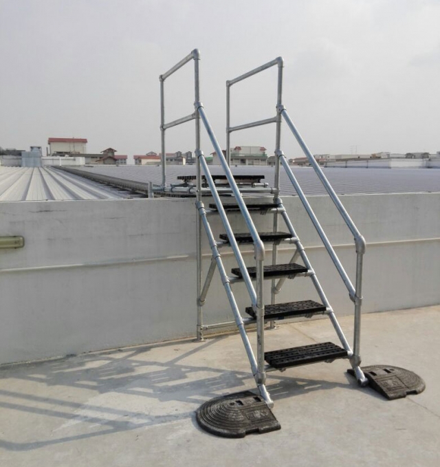 Step over platforms bespoke Kee Safety ESI Building Design