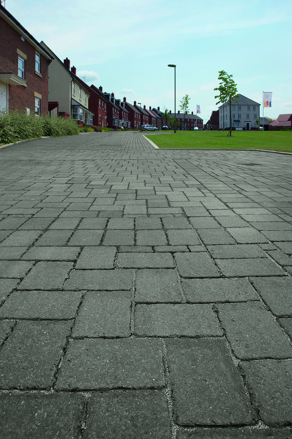Tegula Priora permeable concrete block paving Marshalls plc hard