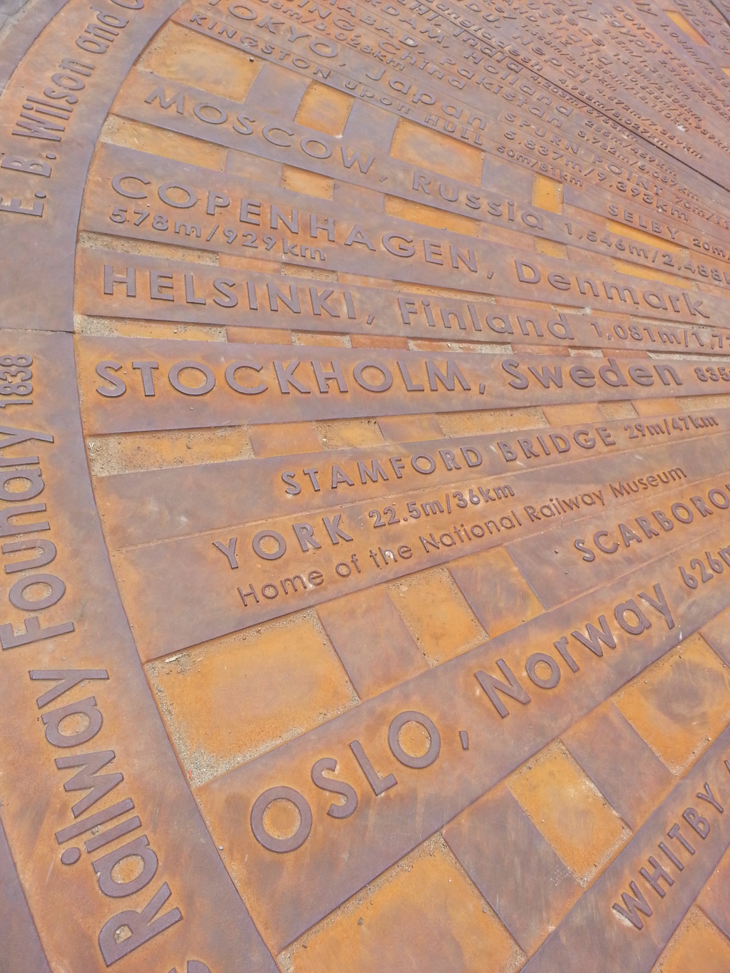 ASF bespoke cast iron ground compass - Leeds | Architectural Street