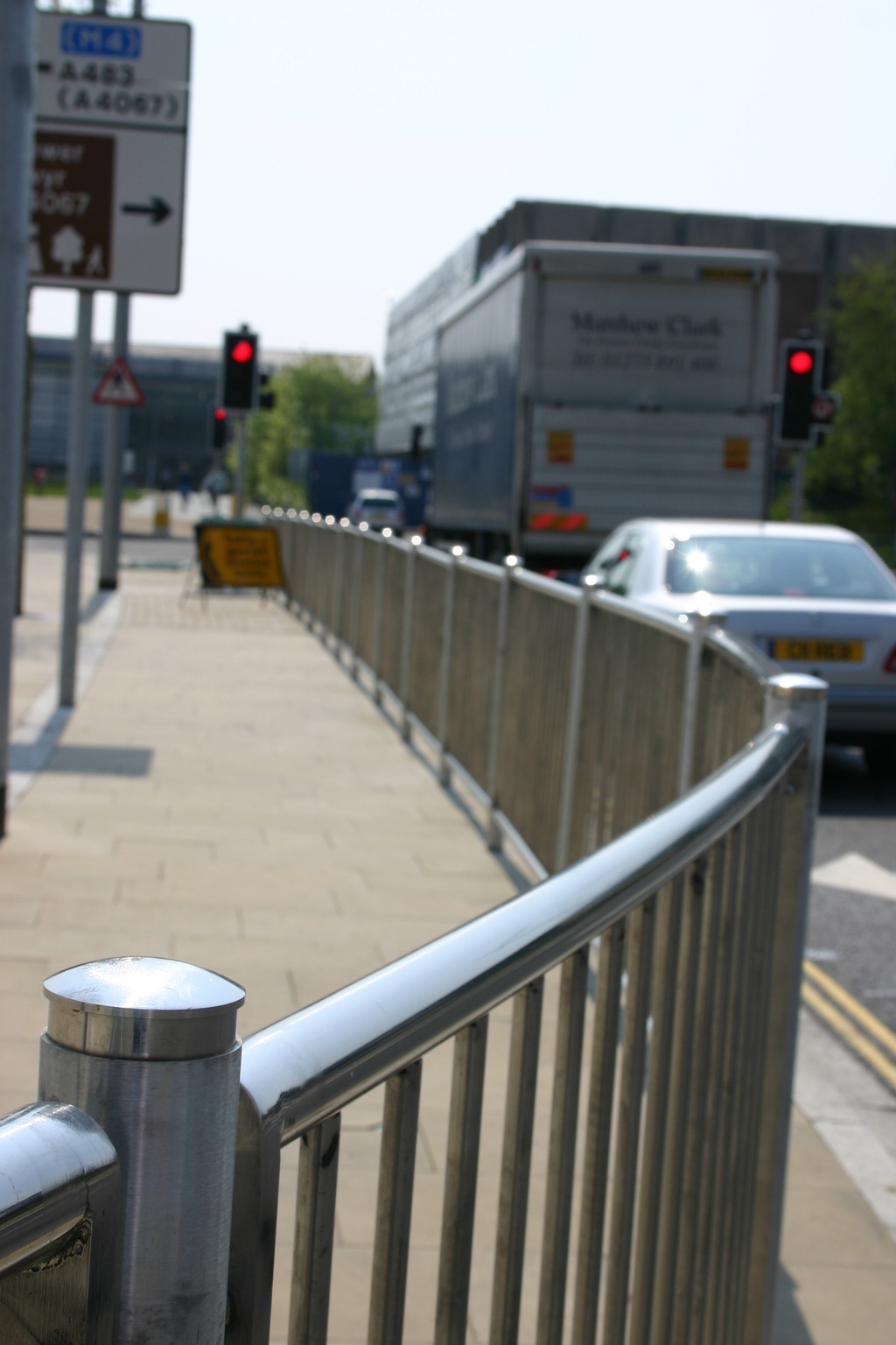 ASF 5008 Pedestrian Guardrail, Swansea Architectural Street Furnishings ESI External Works