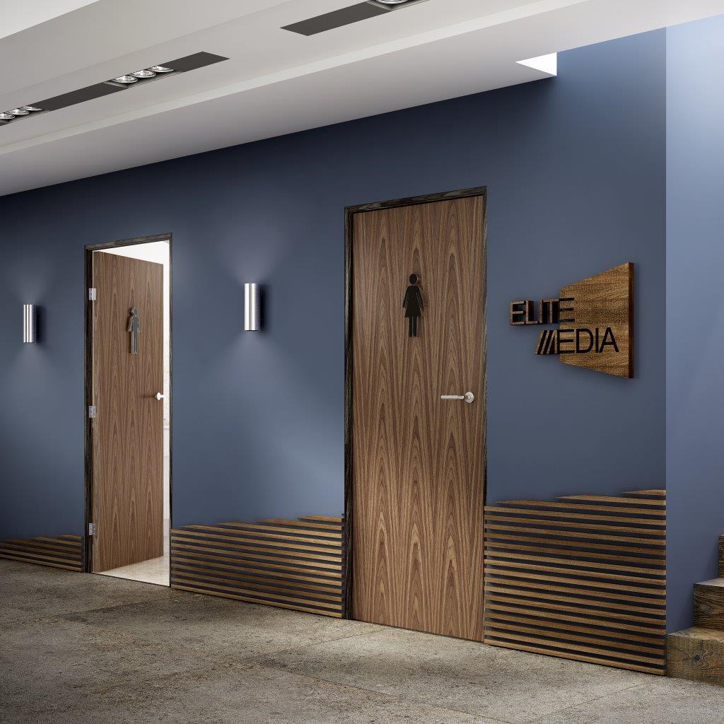 Portfolioâ„¢ Classic Walnut Vertical internal door | Premdor | ESI