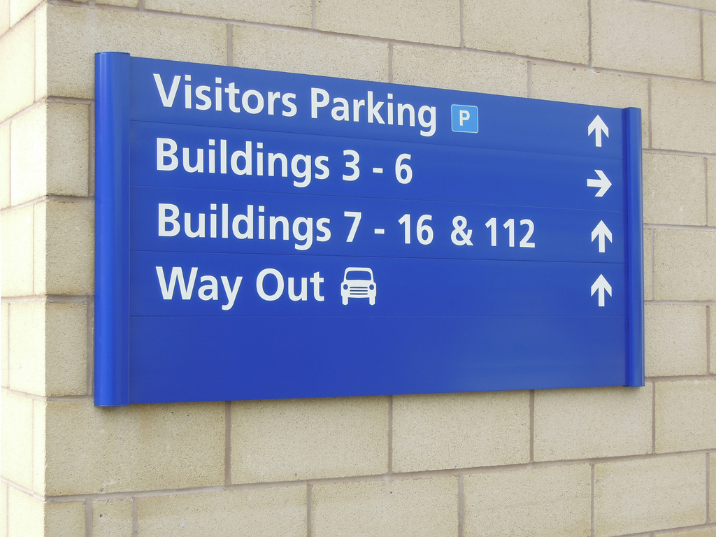 Post and Panel modular signage system Signscape and Signconex ESI