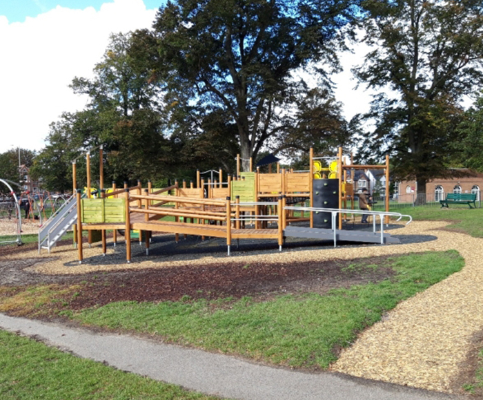 Inclusive playground area - Palmer Park, Reading | HAGS | ESI External ...