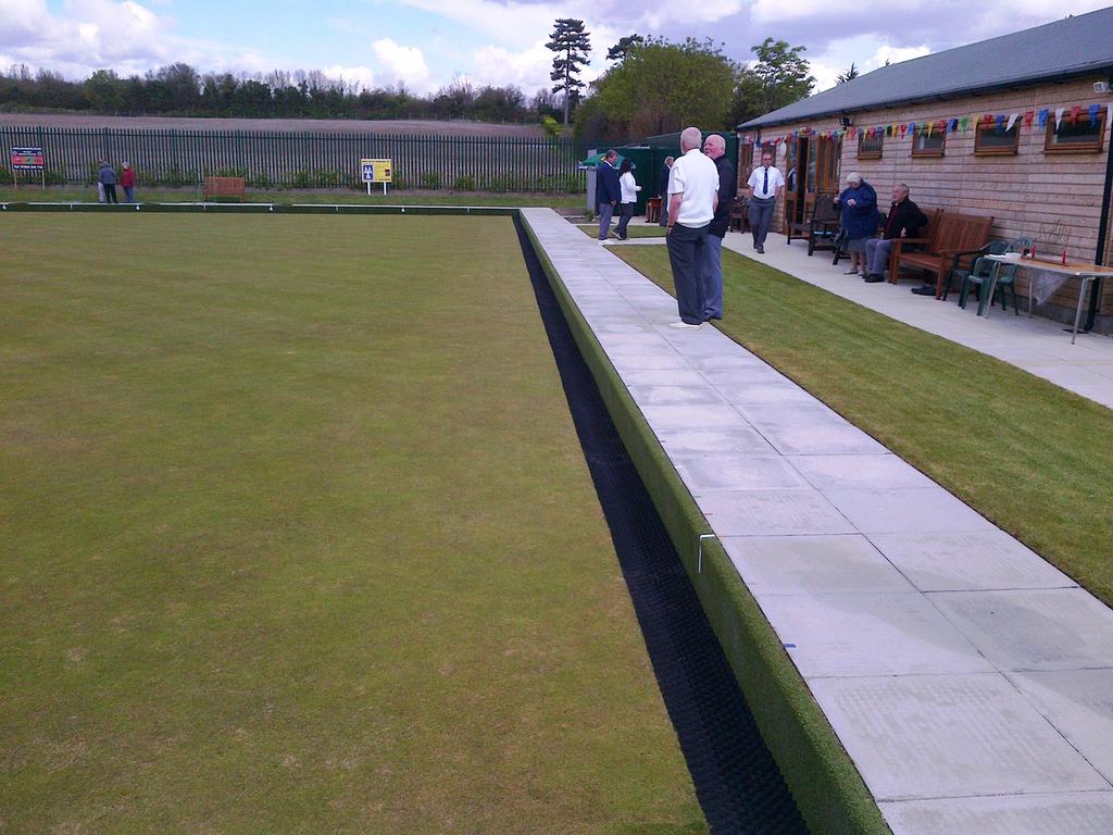 Preformed bowling green ditch units Sportsmark™ Group ESI External