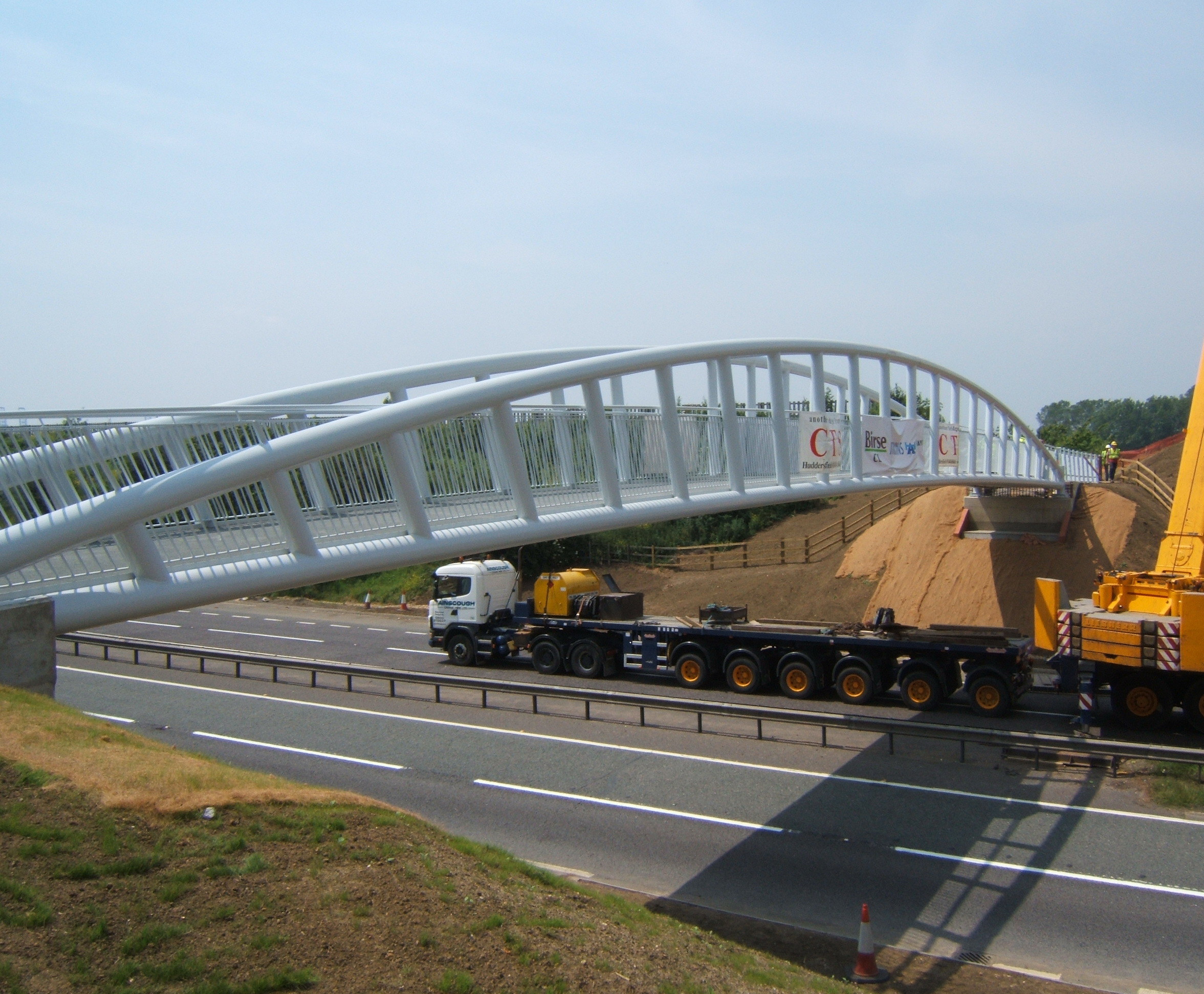 Bow string arch steel truss bridges CTS Bridges ESI External Works