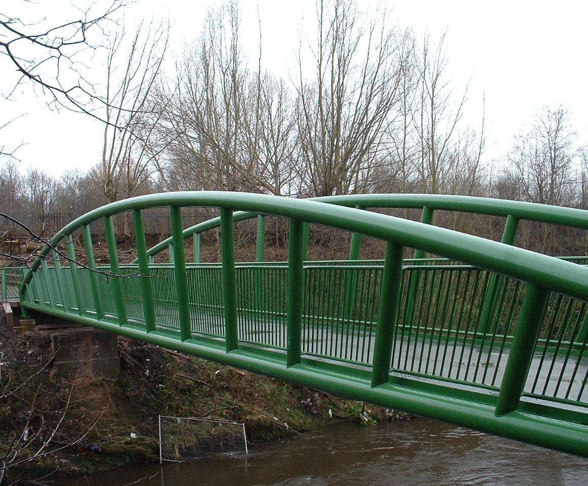 Bow string arch steel truss bridges CTS Bridges ESI External Works