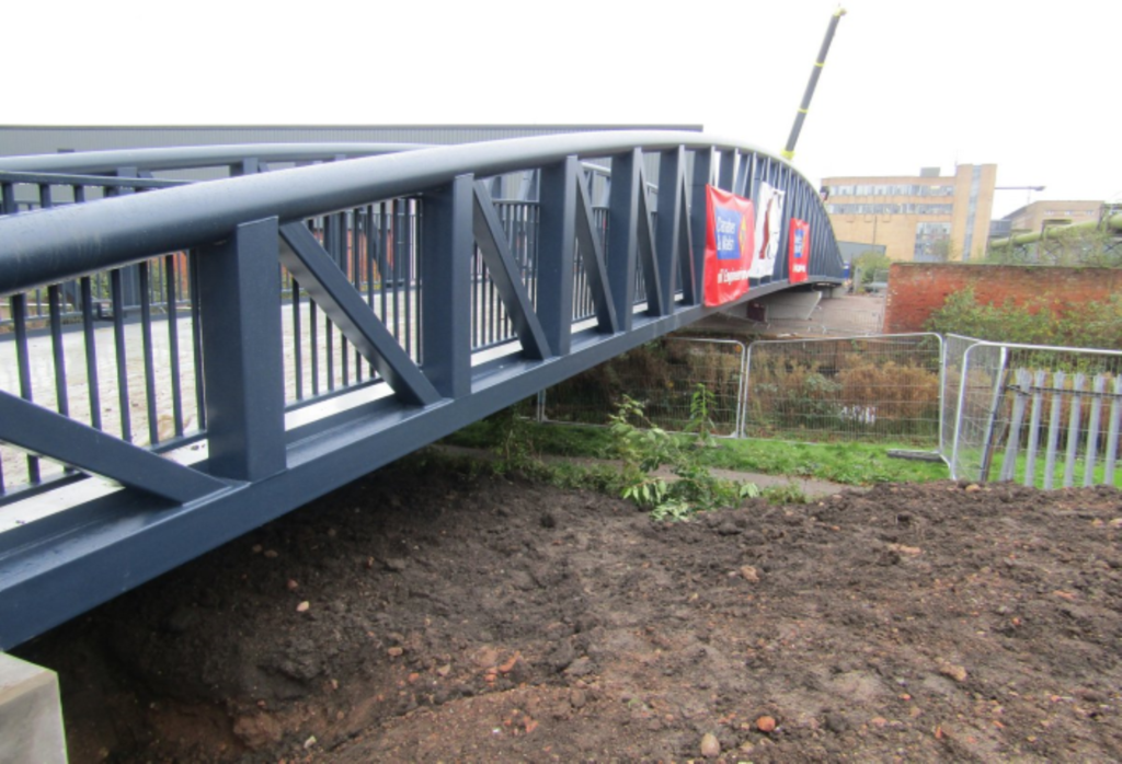 57 x 5m pratt truss cycle / access bridge Leicester CTS Bridges