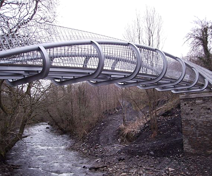 Artist Designed Curved Vierendeel Truss Bridge Cts Bridges Esi